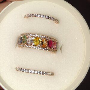 Mental health awareness 3 ring set BP jewelry